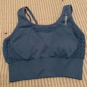 Gymshark Blue Crop Bra